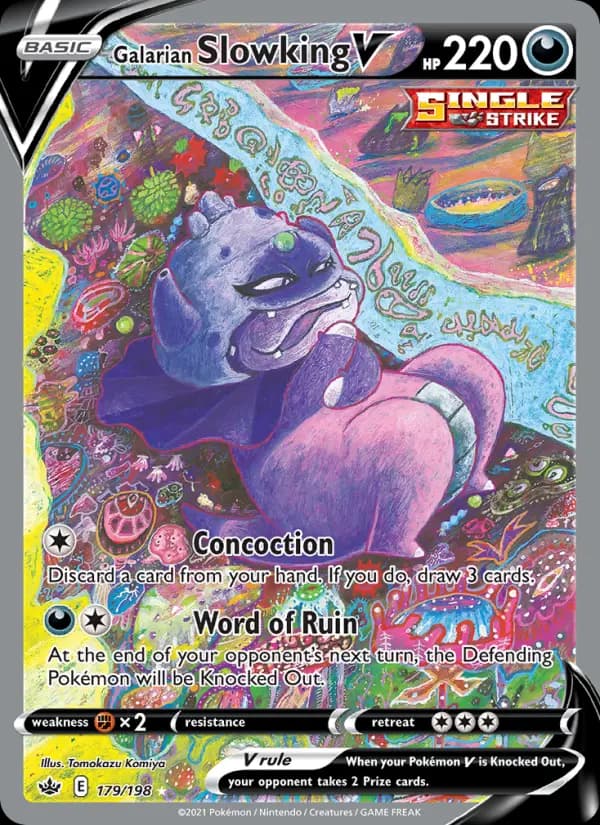 Galarian Slowking V #179 — Chilling Reign