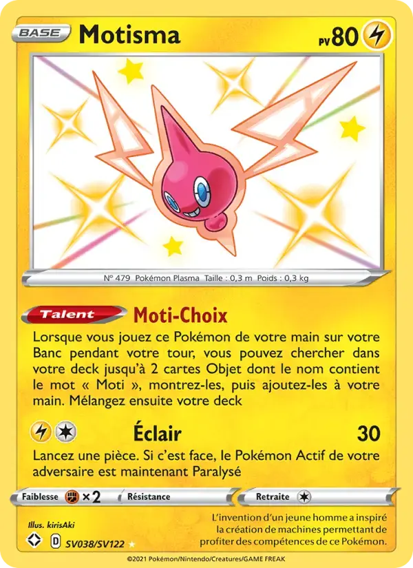 Carte Pokémon Motisma #SV038 — Destinées Radieuses