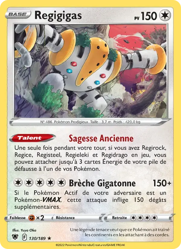Carte Pokémon Regigigas #130 — Astres Radieux