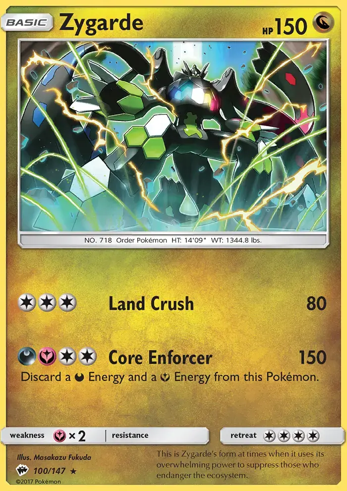 Zygarde #100 — Burning Shadows