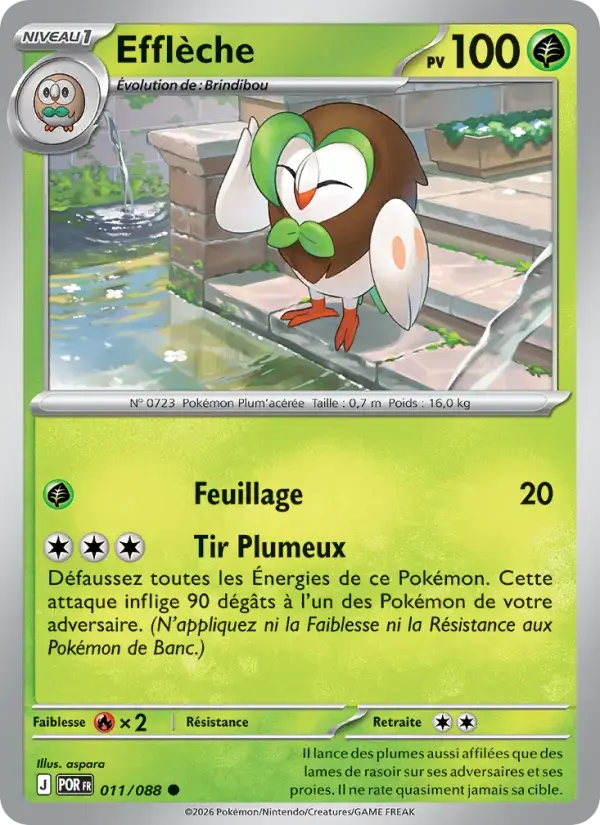 Carte Pokémon Efflèche #011 — Équilibre Parfait
