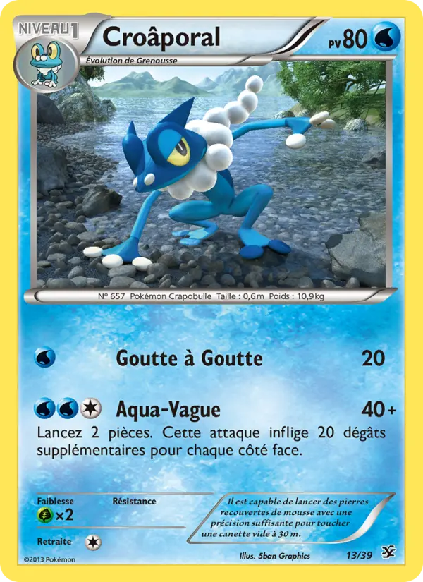 Carte Pokémon Croâporal #13 — Bienvenue à Kalos