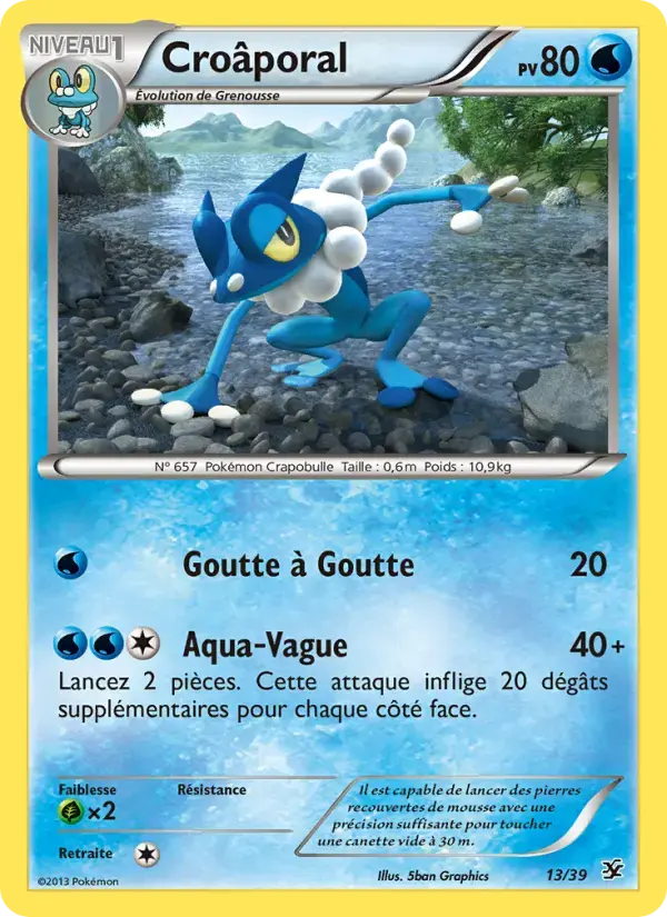 Carte Pokémon Croâporal #13 — Bienvenue à Kalos