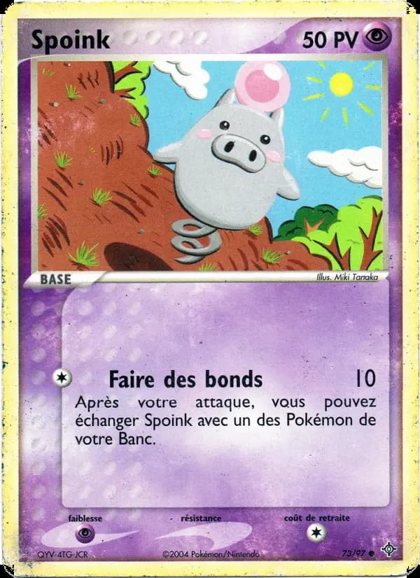 Carte Pokémon Spoink #73 — Dragon