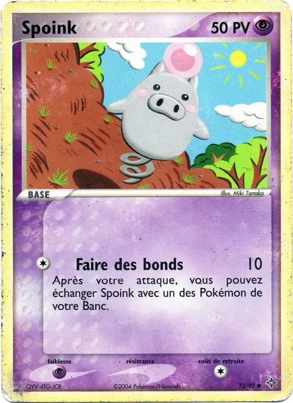 Carte Pokémon Spoink #73 — Dragon