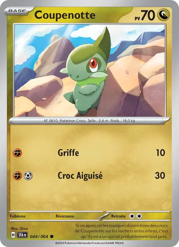 Carte Pokémon Coupenotte #044 — Fable Nébuleuse
