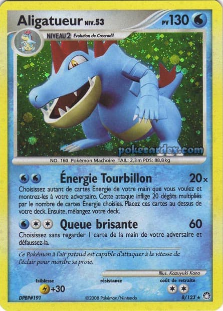 Carte Pokémon Aligatueur #8 — Trésors Mystérieux