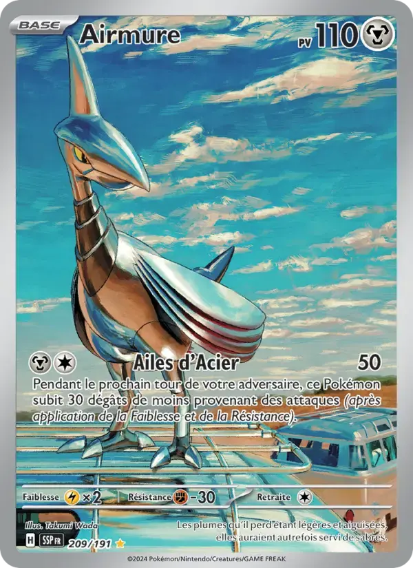 Carte Pokémon Airmure #209 — Étincelles Déferlantes