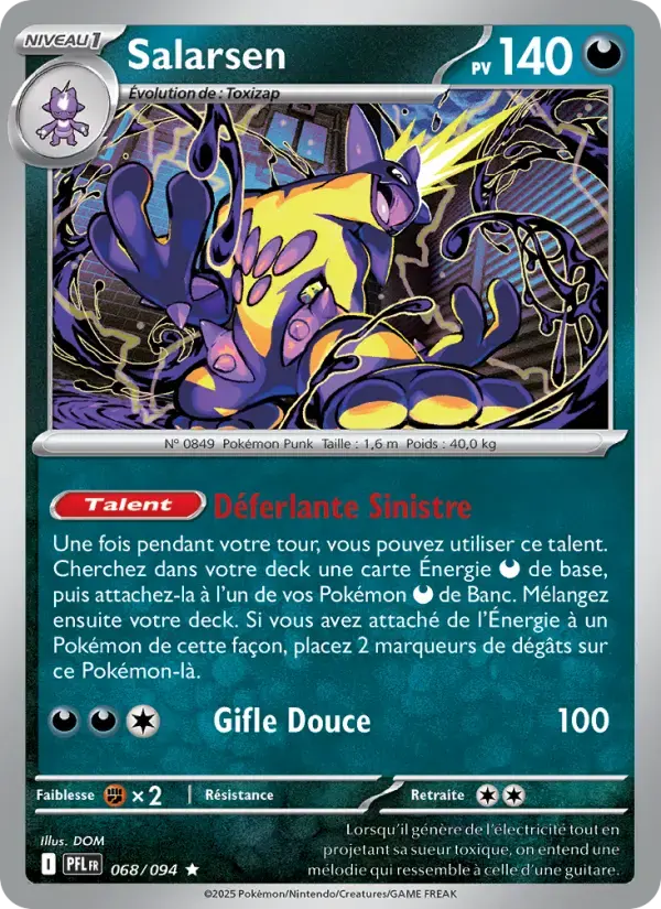 Carte Pokémon Salarsen #068 — Flammes Fantasmagoriques
