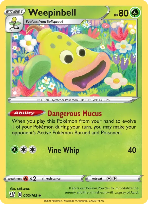 Weepinbell #2 — Battle Styles