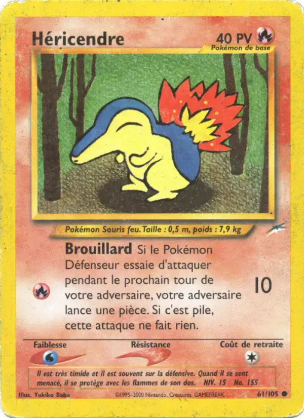 Carte Pokémon Héricendre #61 — Neo Destiny