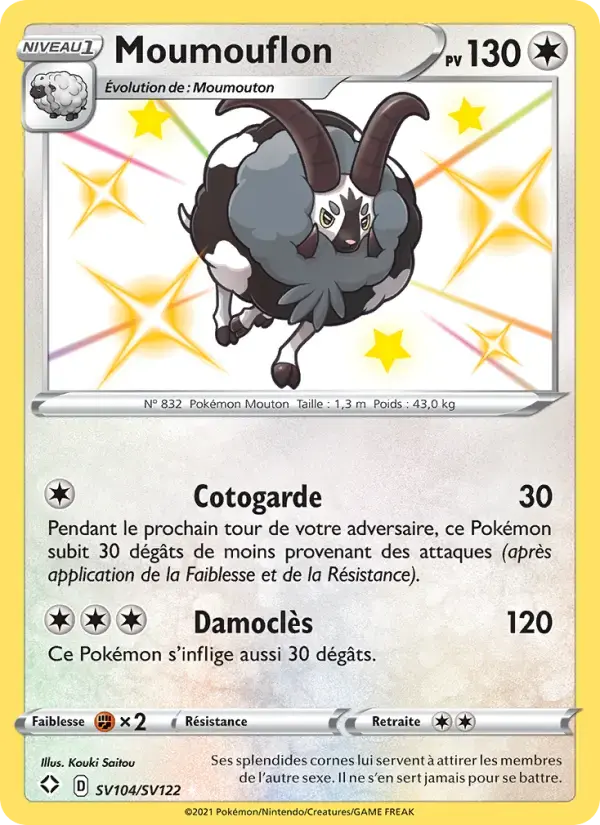 Carte Pokémon Moumouflon #SV104 — Destinées Radieuses