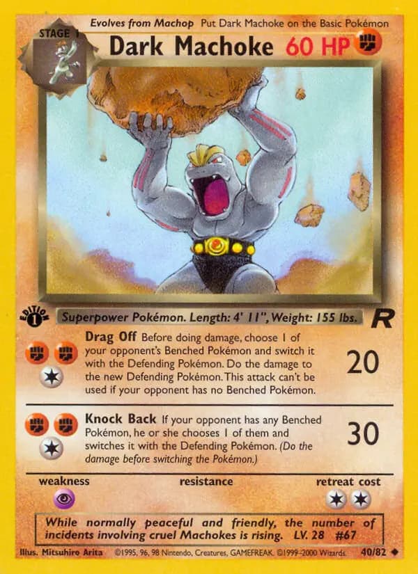 Dark Machoke #40 — Team Rocket