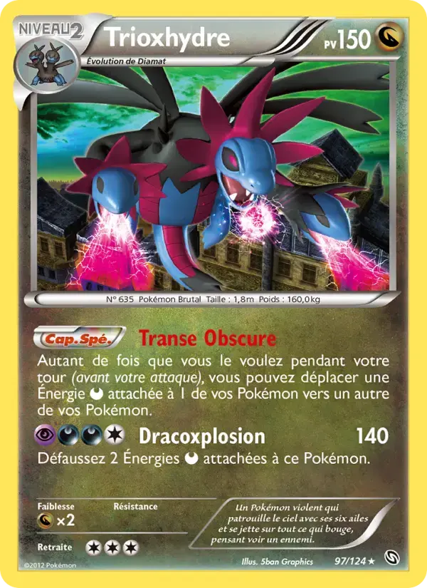Carte Pokémon Trioxhydre #97 — Dragons Exaltés