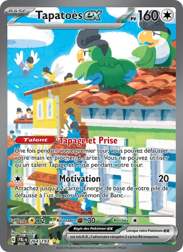 Carte Pokémon Tapatoès-ex #264 — Évolutions à Paldea