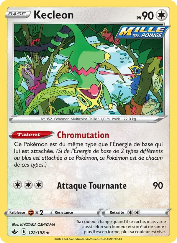 Carte Pokémon Kecleon #122 — Règne de Glace