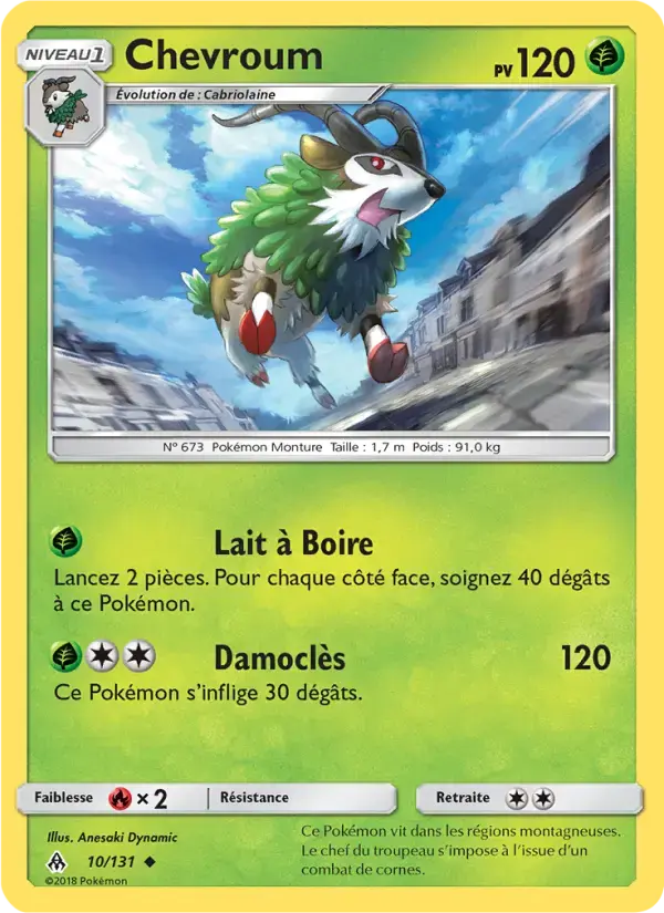 Carte Pokémon Chevroum #10 — Lumière Interdite