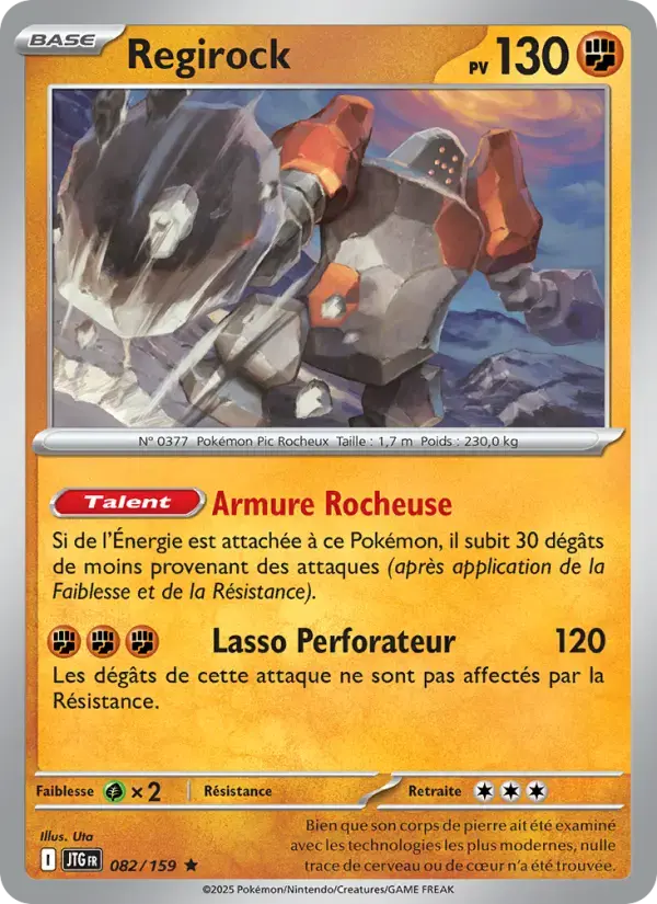 Carte Pokémon Regirock #082 — Aventures Ensemble