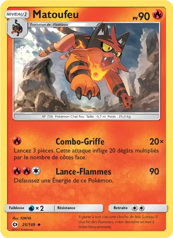 Carte Pokémon Matoufeu #25 — Soleil et Lune