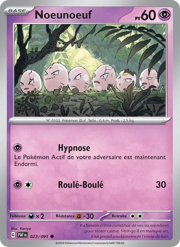 Carte Pokémon Noeunoeuf #023 — Destinées de Paldea