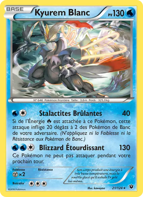 Carte Pokémon Kyurem Blanc #21 — Impact des Destins