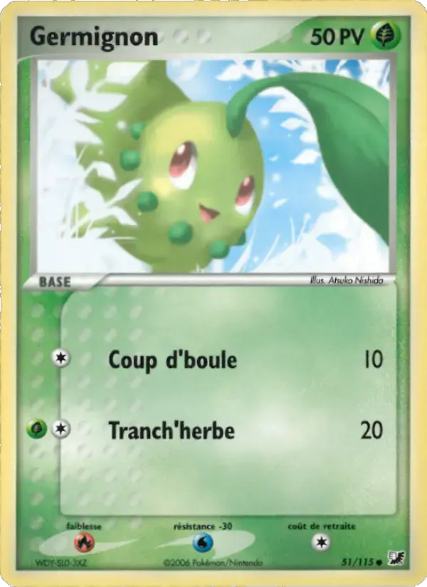Carte Pokémon Germignon #51 — Forces Cachées