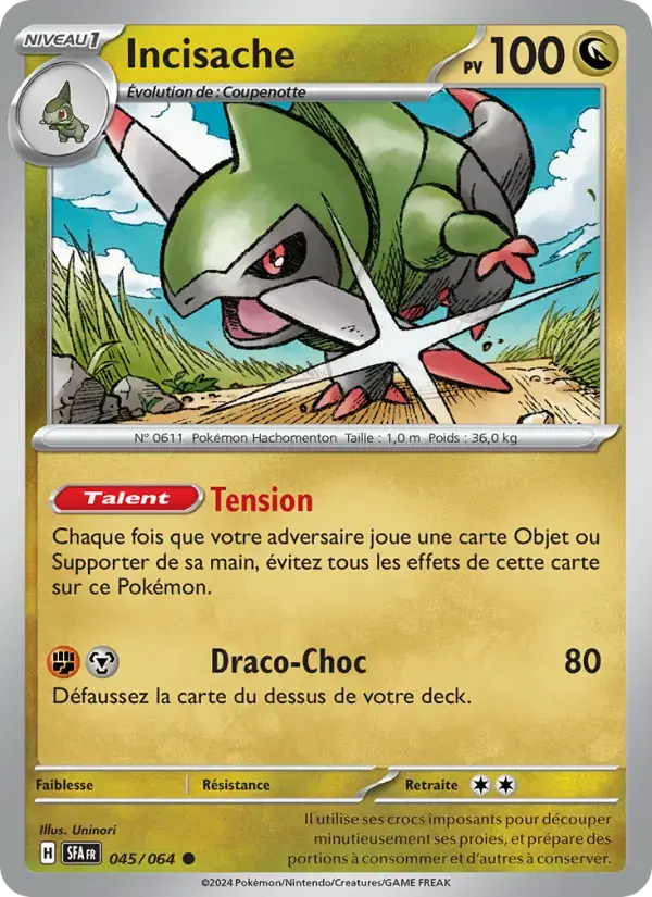 Carte Pokémon Incisache #045 — Fable Nébuleuse