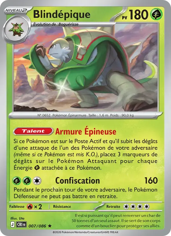 Carte Pokémon Blindépique #007 — Chaos Ascendant