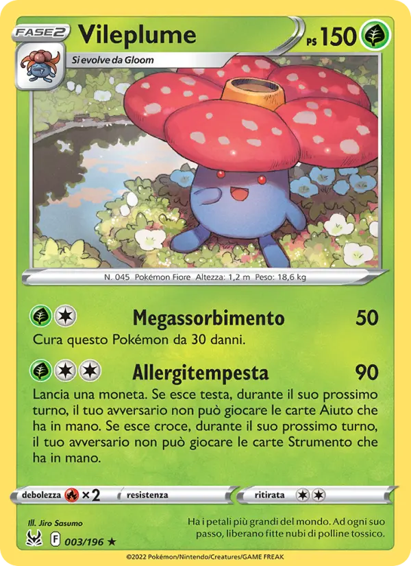 Carte Pokémon Rafflesia #003 — Origine Perdue
