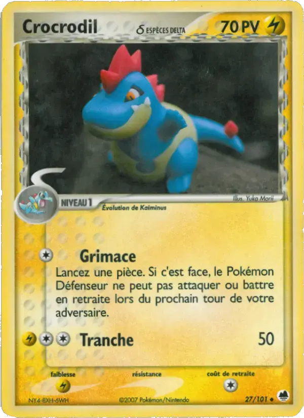 Carte Pokémon Crocrodil δ #027 — Île des Dragons