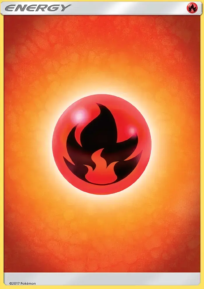 Carte Pokémon Énergie Feu #165 — Soleil et Lune
