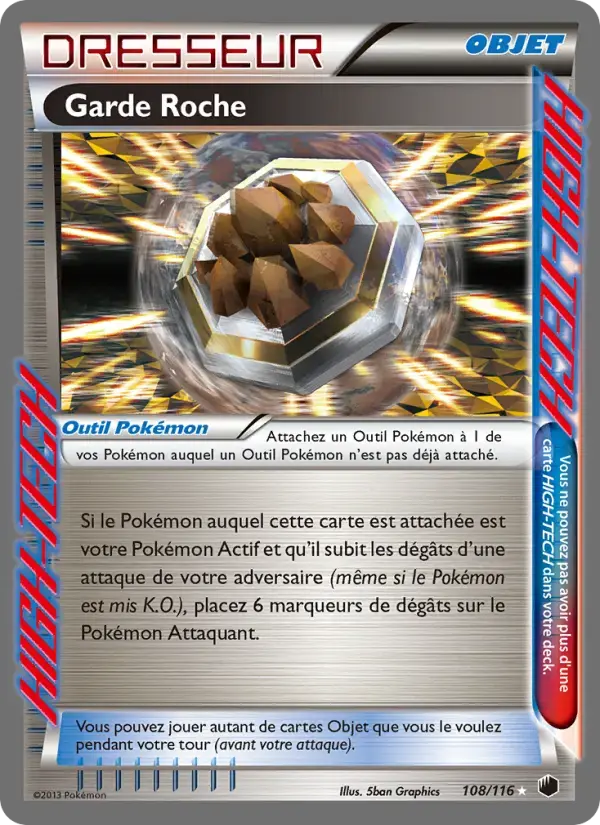 Carte Pokémon Garde Roche #108 — Glaciation Plasma