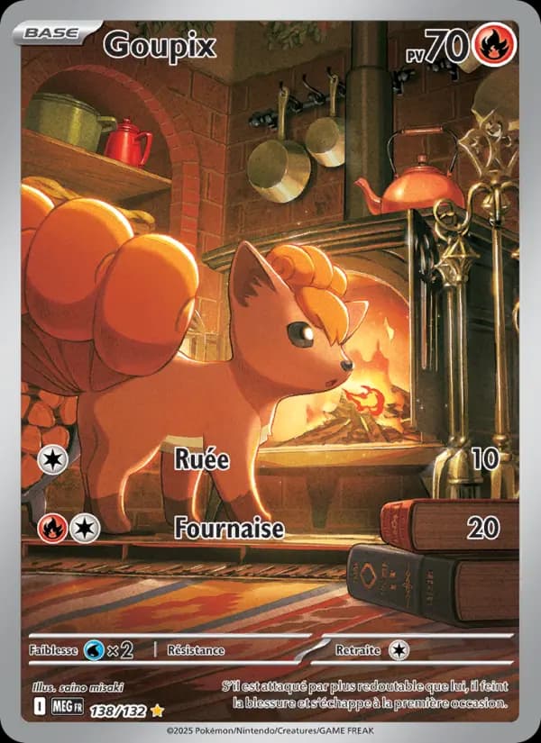 Carte Pokémon Goupix #138 — Méga-Évolution