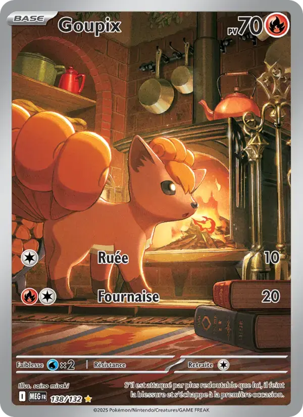 Carte Pokémon Goupix #138 — Méga-Évolution