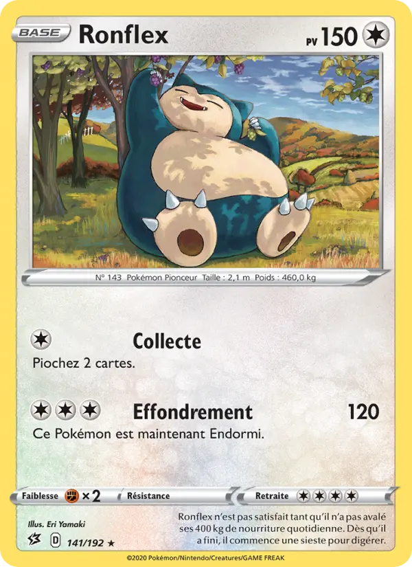 Carte Pokémon Ronflex #141 — Clash des Rebelles