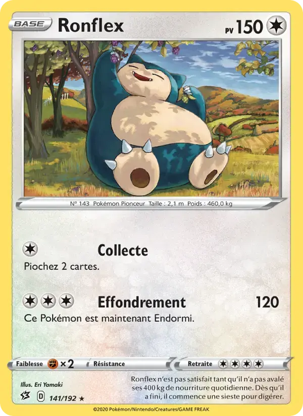 Carte Pokémon Ronflex #141 — Clash des Rebelles