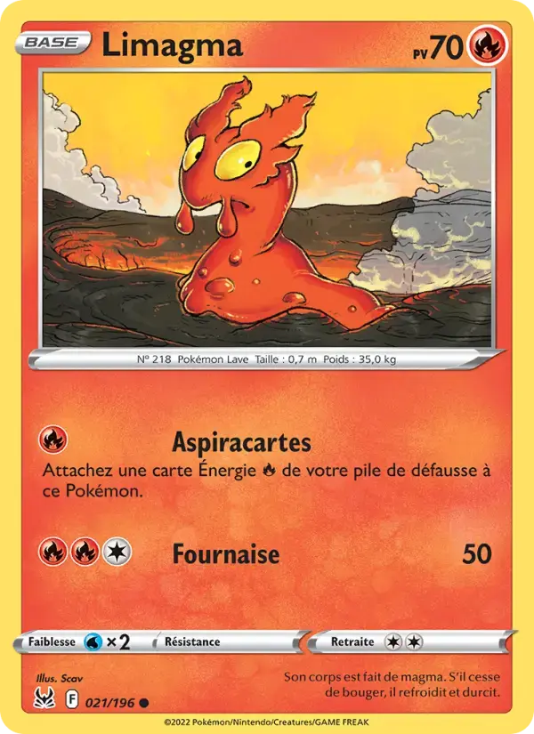 Carte Pokémon Limagma #021 — Origine Perdue