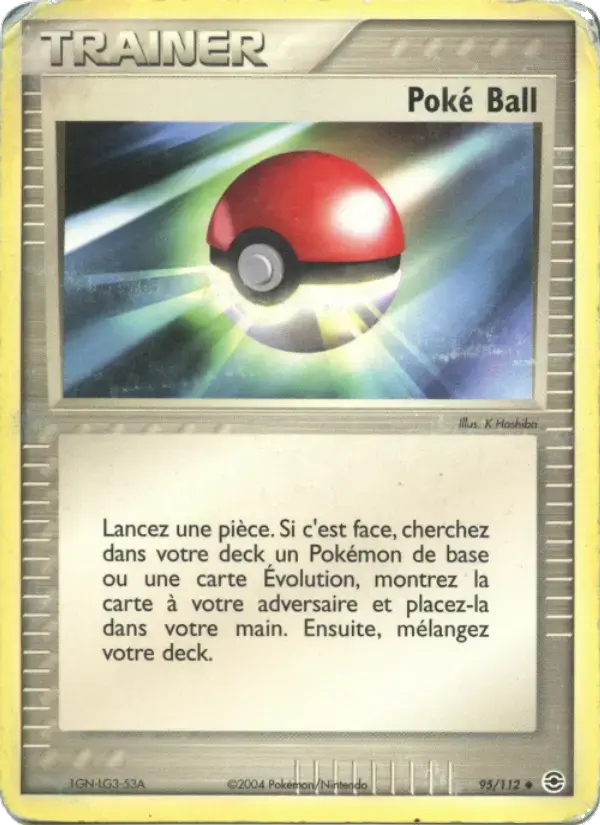 Carte Pokémon Poké Ball #95 — Rouge Feu & Vert Feuille