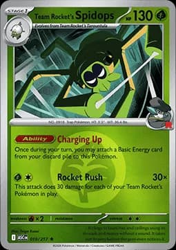 Team Rocket's Spidops #019 Non Holo — Ascended Heroes