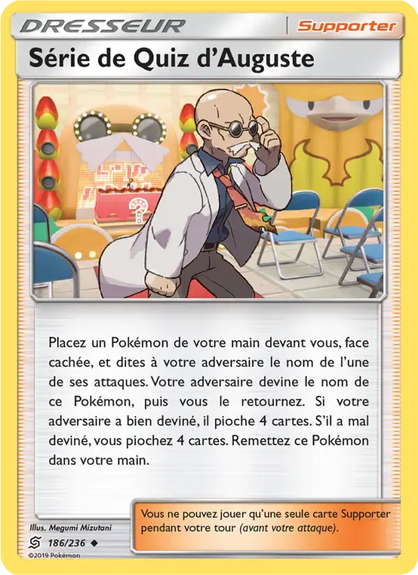Carte Pokémon Série de Quiz d’Auguste #186 — Harmonie des Esprits
