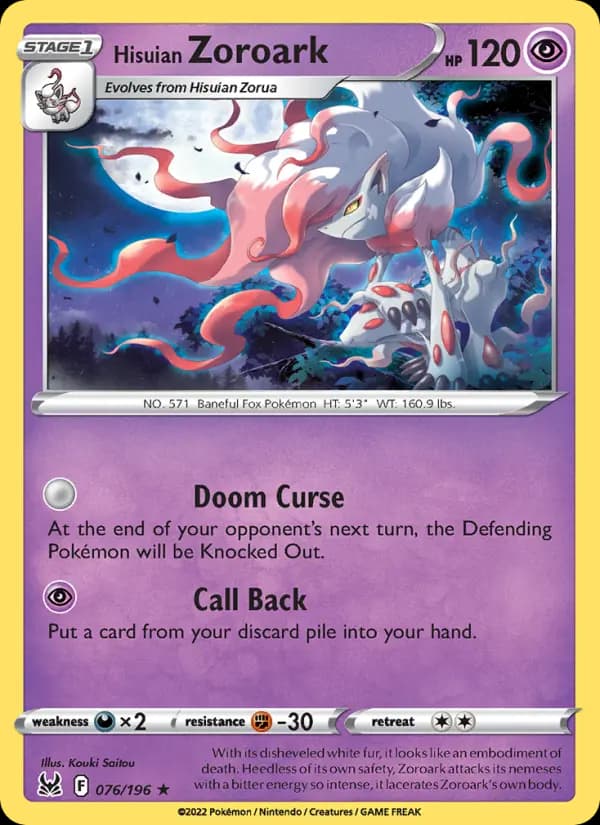 Hisuian Zoroark #076 — Lost Origin