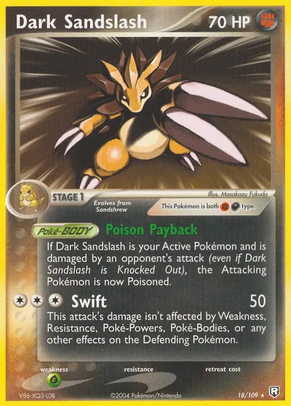Dark Sandslash #18 — EX Team Rocket Returns