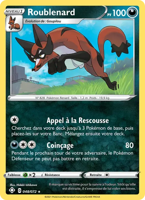Carte Pokémon Roublenard #48 — Destinées Radieuses