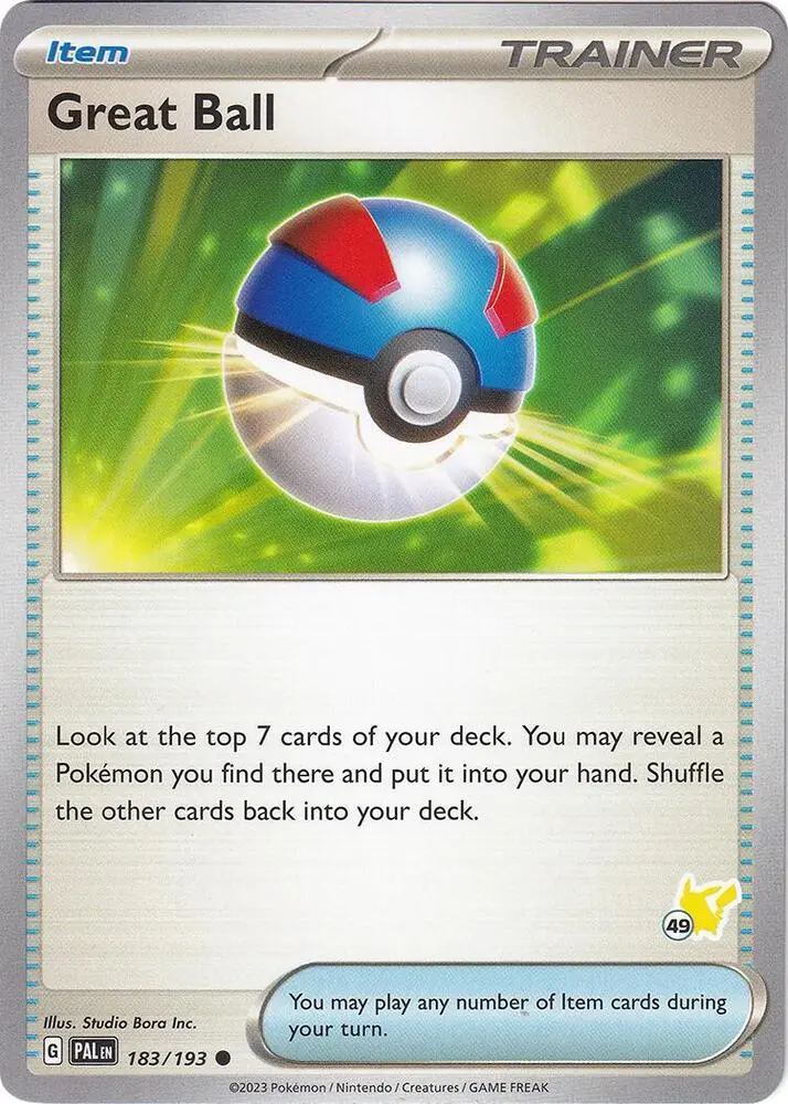 Carte Pokémon Super Ball #Pikachu 49 — Académie de Combat 2024
