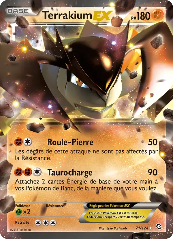 Carte Pokémon Terrakium-EX #71 — Dragons Exaltés