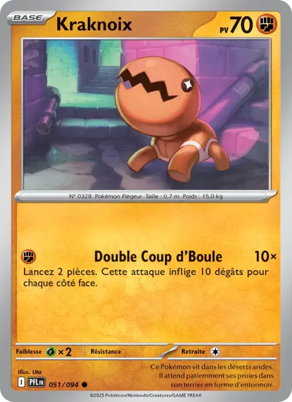 Carte Pokémon Kraknoix #051 — Flammes Fantasmagoriques