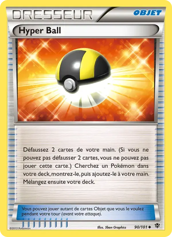 Carte Pokémon Hyper Ball #90 — Explosion Plasma