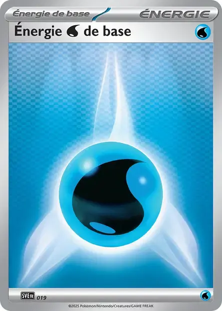 Carte Pokémon Énergie Eau #019 — Énergies Écarlate et Violet