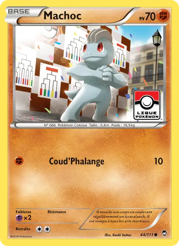 Carte Pokémon Machoc #44 — Poings Furieux