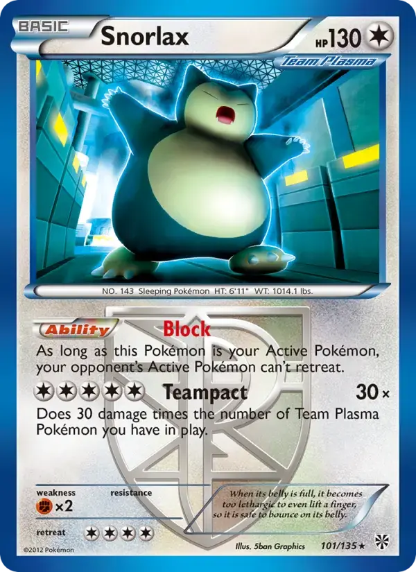 Snorlax #101 — Plasma Storm